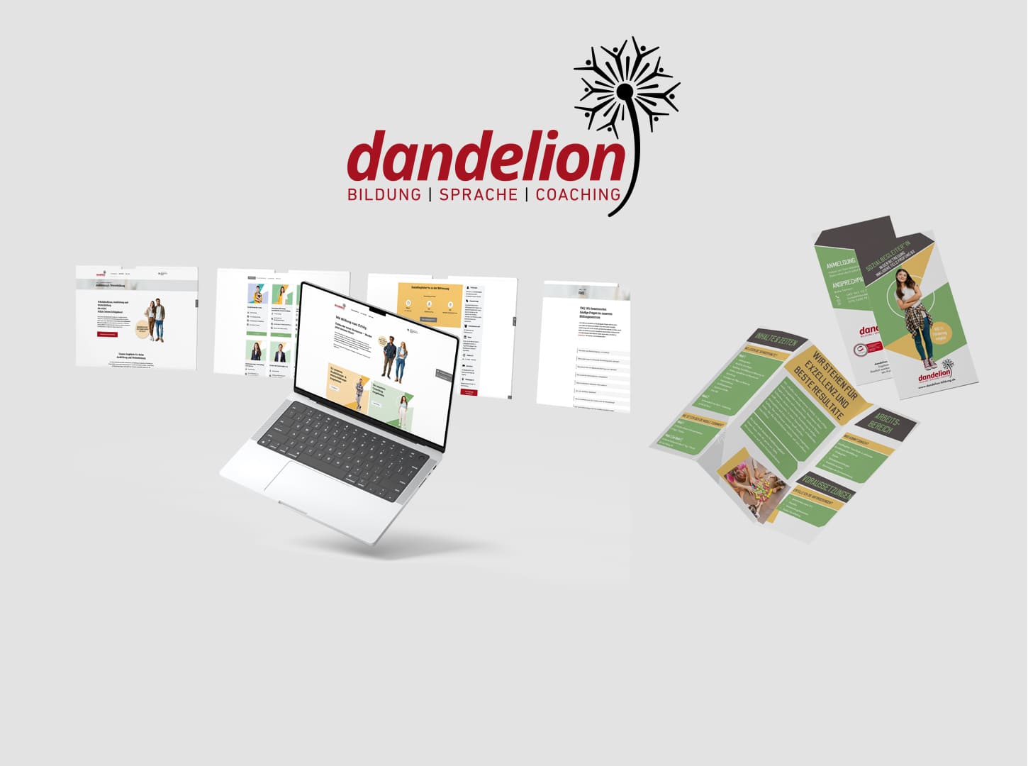 Werbekonzept Dandelion Bildung