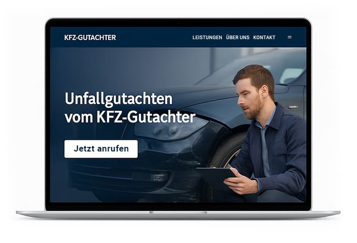 Webseitenerstellung für KFZ Gutachter | ARTKURAT Webseitenerstellung für KFZ Gutachter | ARTKURAT