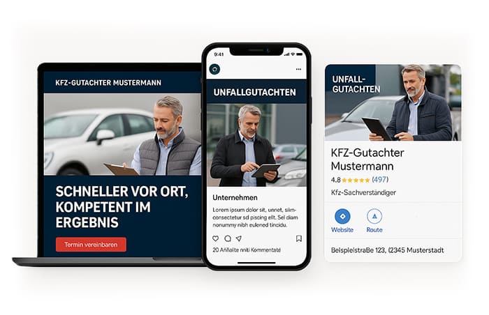 Online Marketing für KFZ Gutachter | Omnichannel Lösungen Online Marketing für KFZ Gutachter | Omnichannel Lösungen