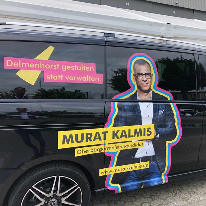 Referenz Auto-Folierung Murat Kalmis FDP | ARTKURAT® Werbeagentur