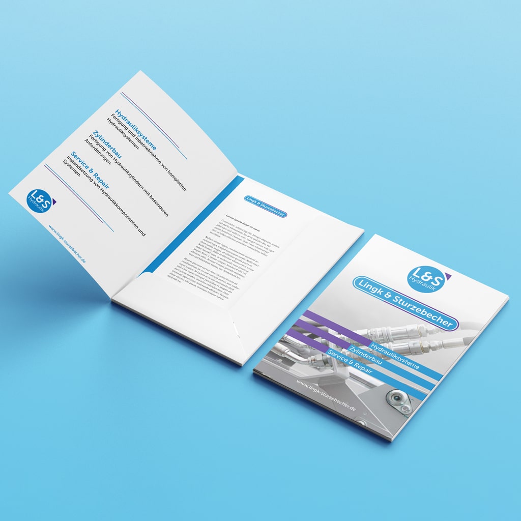 Corporate Design Referenz L&S Logo Redesign und Folder | ARTKURAT ® Werbeagentur